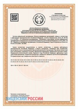 Приложение СТО 03.080.02033720.1-2020 (Образец) Рыбинск Сертификат СТО 03.080.02033720.1-2020